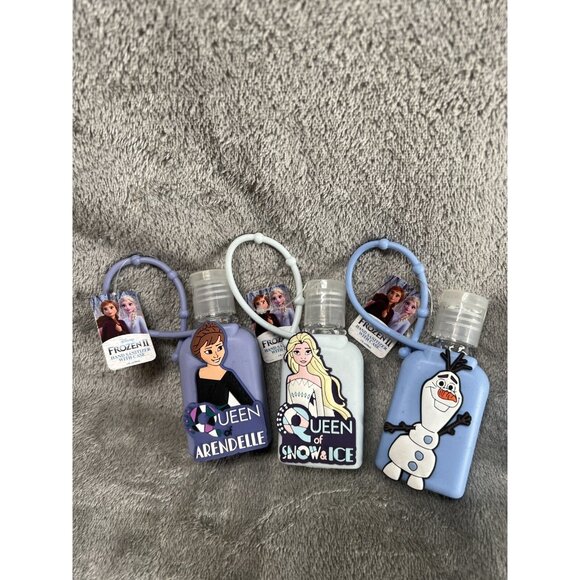 Disney Frozen II Hand Sanitizer ￼Gel with silicon case new with tags set of 3 - Picture 7 of 7